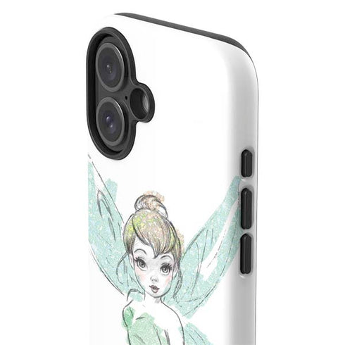 Disney Tinker Bell Watercolor Fairy Art iPhone 17 Impact Case