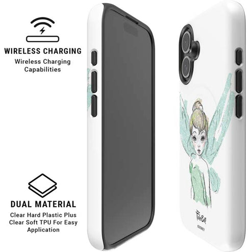 Disney Tinker Bell Watercolor Fairy Art iPhone 17 Magsafe Impact Case