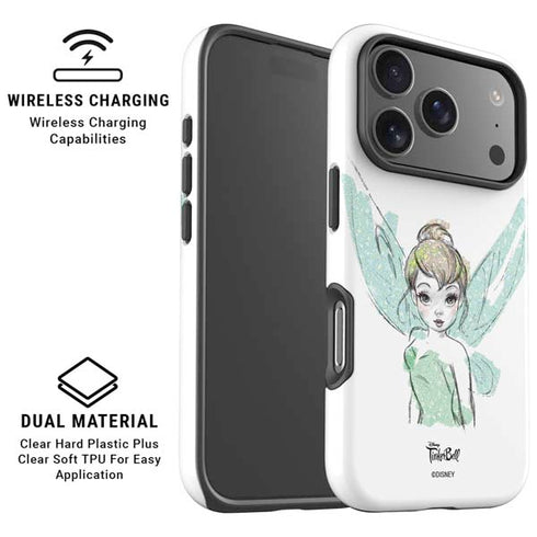 Disney Tinker Bell Watercolor Fairy Art iPhone 17 Pro Magsafe Impact Case