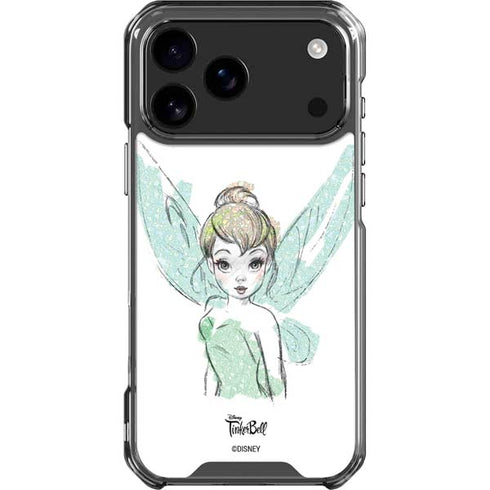 Disney Tinker Bell Watercolor Fairy Art iPhone 17 Pro Max Clear Case