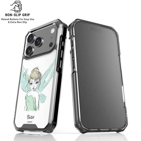 Disney Tinker Bell Watercolor Fairy Art iPhone 17 Pro Max Clear Case