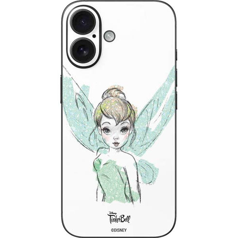 Disney Tinker Bell Watercolor Fairy Art iPhone 17 Skin