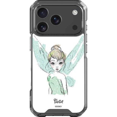 Disney Tinker Bell Watercolor Fairy Art iPhone 18 Pro Clear Case