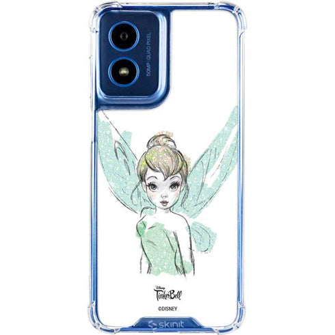 Disney Tinker Bell Watercolor Fairy Art Moto G Play 4G (2024) Clear Case