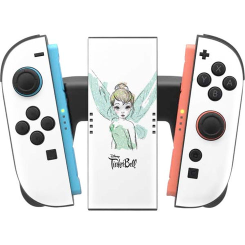 Disney Tinker Bell Watercolor Fairy Art Nintendo Switch 2 (2025) Joy-Con Controller Skin
