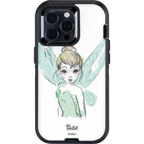 Disney Tinker Bell Watercolor Fairy Art Otterbox Defender iPhone Skin