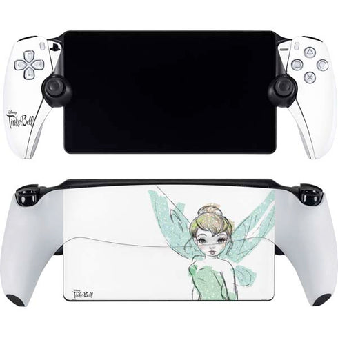 Disney Tinker Bell Watercolor Fairy Art PlayStation Portal Remote Player Skin