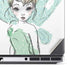 Disney Tinker Bell Watercolor Fairy Art Dell Precision Skin