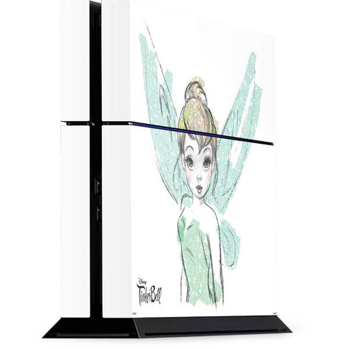 Disney Tinker Bell Watercolor Fairy Art PlayStation PS4 Skins