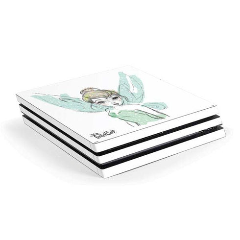 Disney Tinker Bell Watercolor Fairy Art PlayStation PS4 Skins