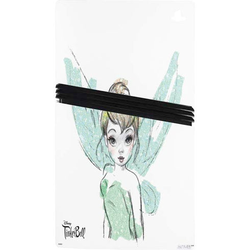 Disney Tinker Bell Watercolor Fairy Art PS5 Pro Console Skin