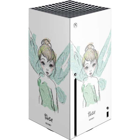Disney Tinker Bell Watercolor Fairy Art Xbox Series X Skins