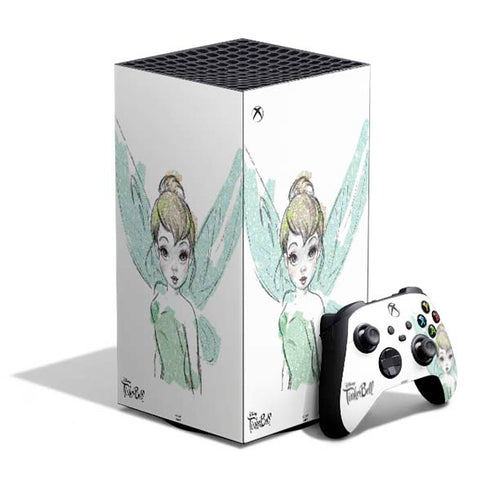 Disney Tinker Bell Watercolor Fairy Art XBox Series X Digital Edition Bundle Skin