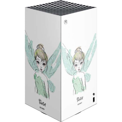 Disney Tinker Bell Watercolor Fairy Art Xbox Series X Skins