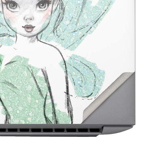 Disney Tinker Bell Watercolor Fairy Art HP ZBook Fury 16 G10 Skin