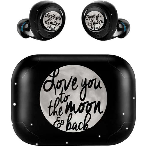 To The Moon And Back BW Amazon Echo Buds Skin