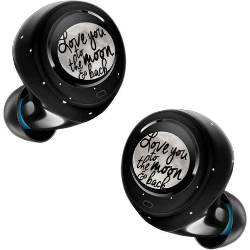 To The Moon And Back BW Amazon Echo Buds Skin