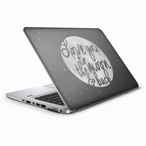 To The Moon And Back BW HP Elitebook Skin