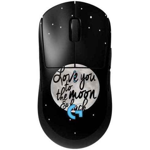 To The Moon And Back BW G Pro Wireless Gaming Mouse Skin