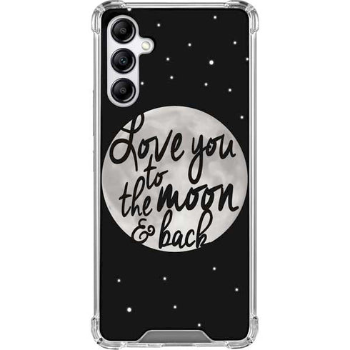 To The Moon And Back BW Gabb Phone 4 Clear Case