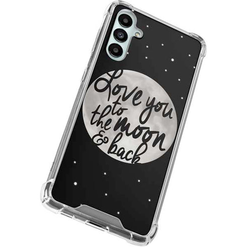 To The Moon And Back BW Gabb Phone 4 Clear Case