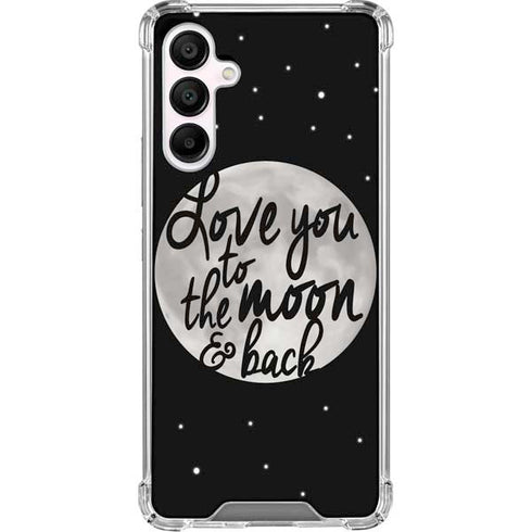 To The Moon And Back BW Galaxy A16 5G Clear Case