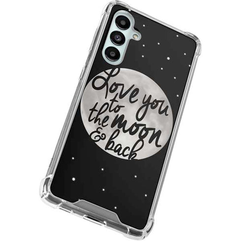 To The Moon And Back BW Galaxy A16 5G Clear Case