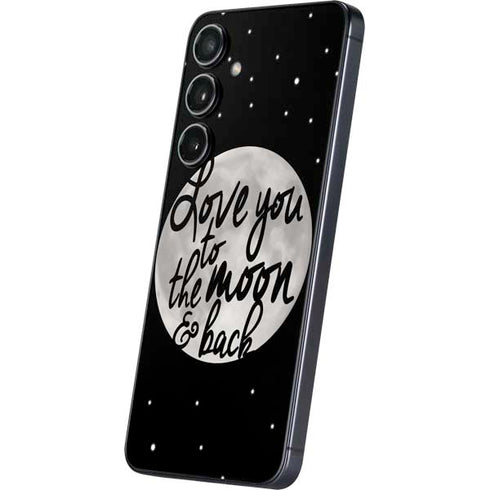 To The Moon And Back BW Galaxy A16 5G Skin