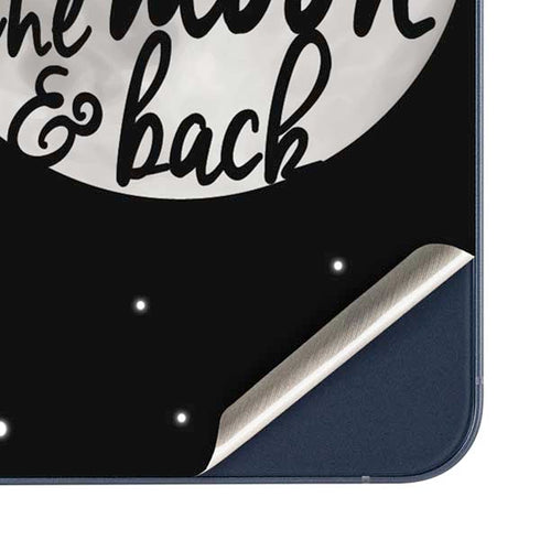 To The Moon And Back BW Galaxy A35 5G Skin