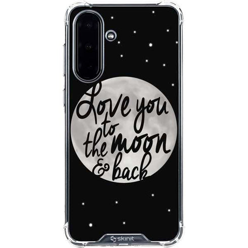 To The Moon And Back BW Galaxy A36 5G Clear Case