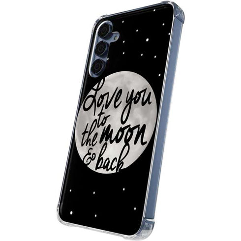 To The Moon And Back BW Galaxy A55 5G Clear Case