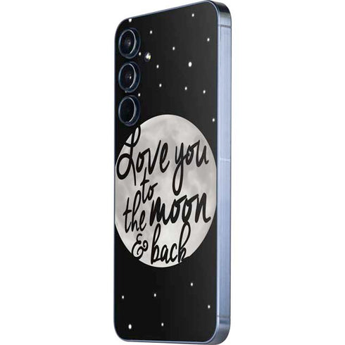 To The Moon And Back BW Galaxy A55 5G Skin