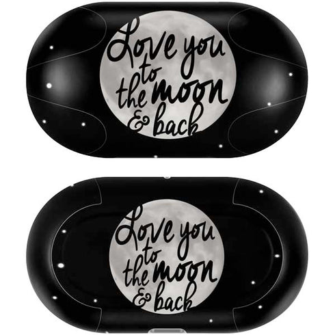 To The Moon And Back BW Galaxy Buds Plus Skin