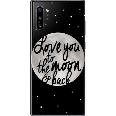 To The Moon And Back BW Galaxy Note 10 Plus Skin