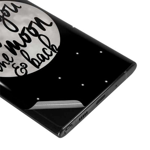 To The Moon And Back BW Galaxy Note 10 Plus Skin