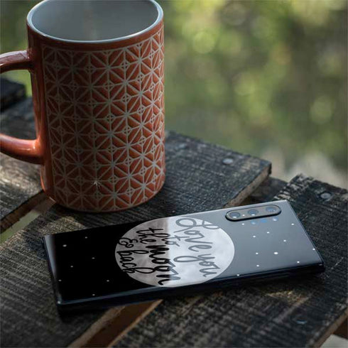 To The Moon And Back BW Galaxy Note 10 Plus Skin