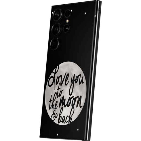 To The Moon And Back BW Galaxy Skins