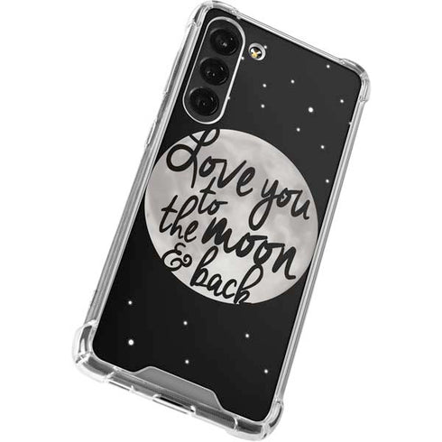 To The Moon And Back BW Galaxy S24 FE Clear Case