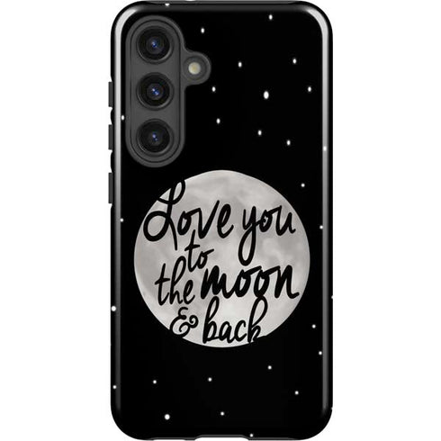To The Moon And Back BW Galaxy S25 Plus Impact Case