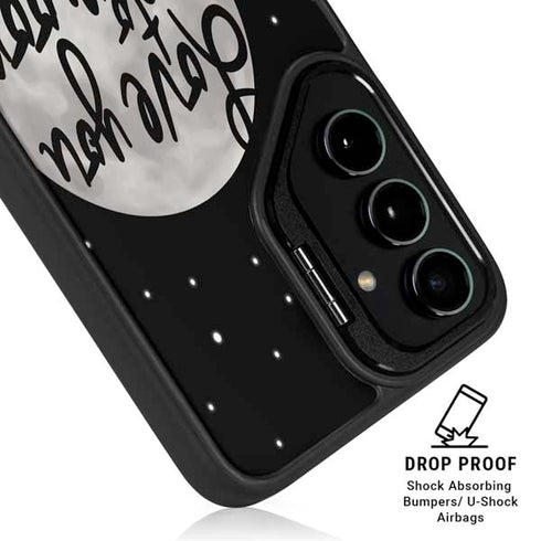 To The Moon And Back BW Galaxy S24 Plus Kickstand Case