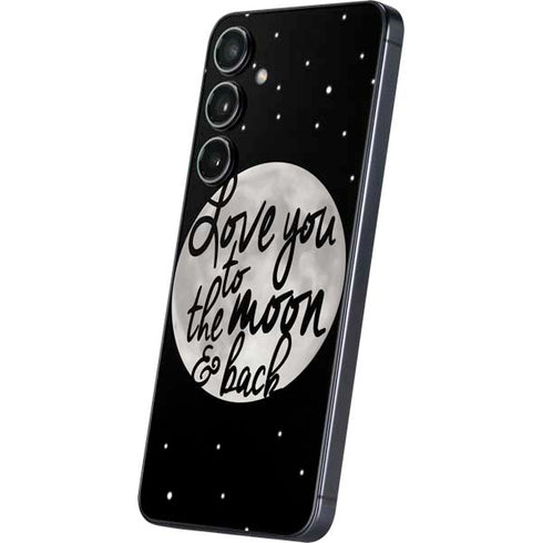 To The Moon And Back BW Galaxy S24 Plus Skin