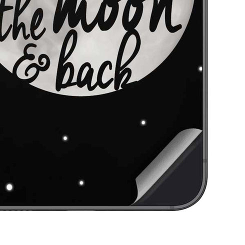 To The Moon And Back BW Galaxy S24 Plus Skin