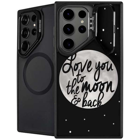 To The Moon And Back BW Galaxy S25 Ultra Kickstand Case