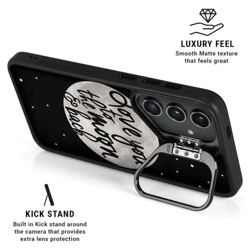 To The Moon And Back BW Galaxy S25 Ultra Kickstand Case