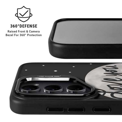 To The Moon And Back BW Galaxy S24 Ultra Kickstand Case