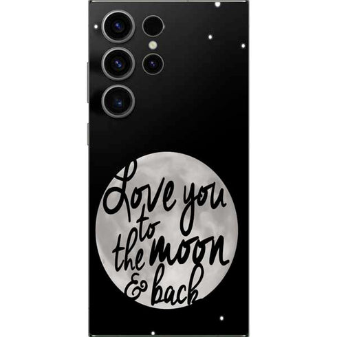 To The Moon And Back BW Galaxy S24 Ultra Skin