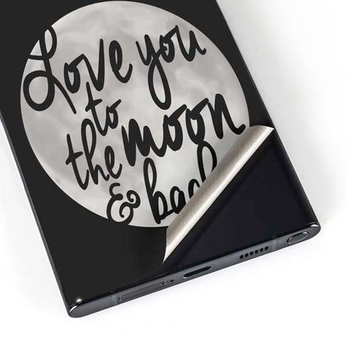 To The Moon And Back BW Galaxy S24 Ultra Skin