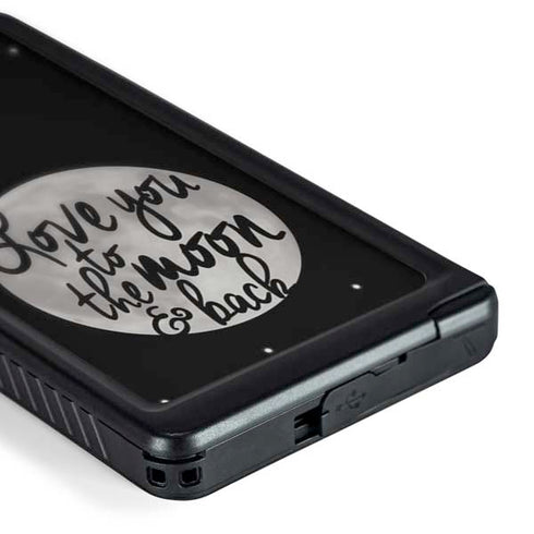 To The Moon And Back BW Galaxy S24 Ultra Waterproof Case