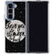 To The Moon And Back BW Galaxy Z Fold5 5G Clear Case