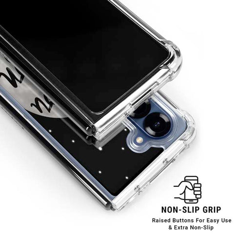 To The Moon And Back BW Galaxy Z Fold6 Clear Case